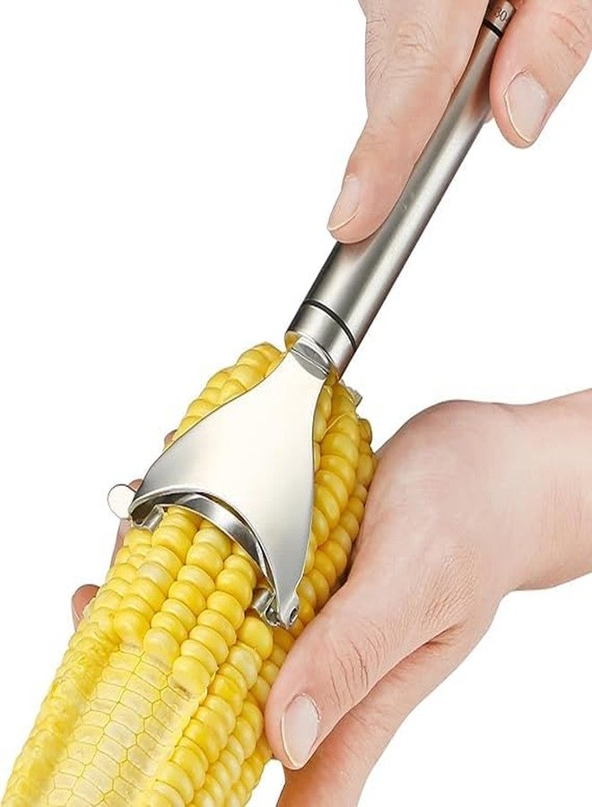 ITUSHA Corn Threshing Peeler Stripper Corns Cob Remover Cutter Stainless Steel Peeler Vegetable Peeler Corn Planer (1) - Image 1